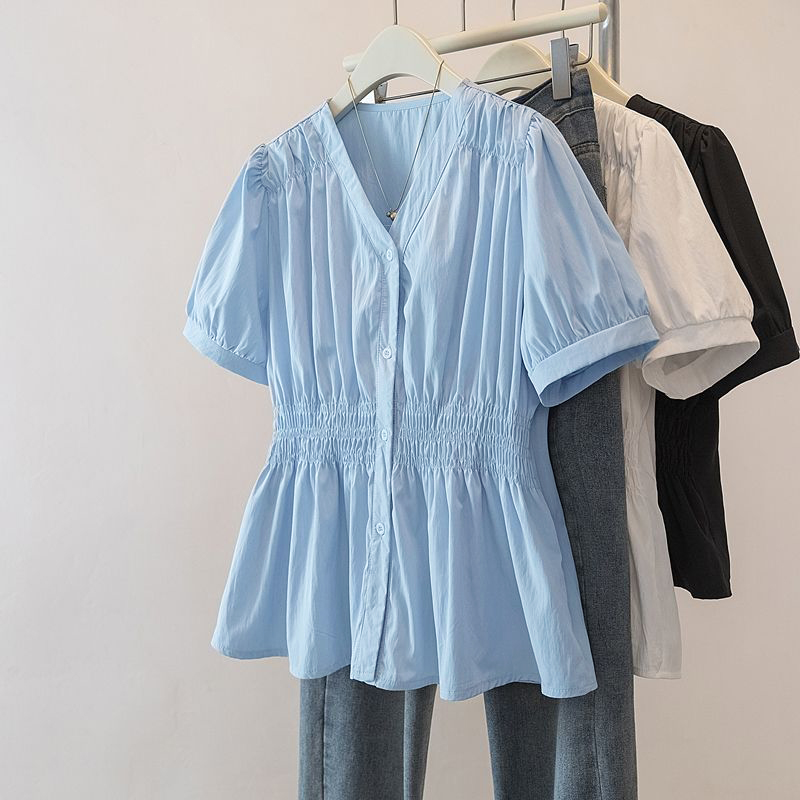 Summer Clothing Office - 200 Pounds Plus Size Büro-Damenhemd und