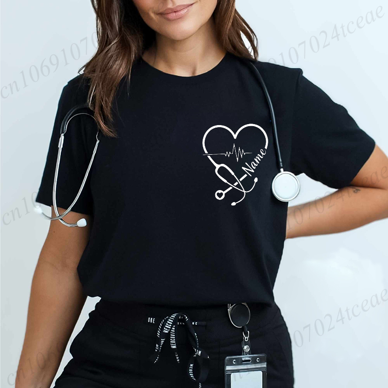 Summer Clothing Name - Personalisiertes T-Shirt für Krankenschwestern, neue T-Shirts