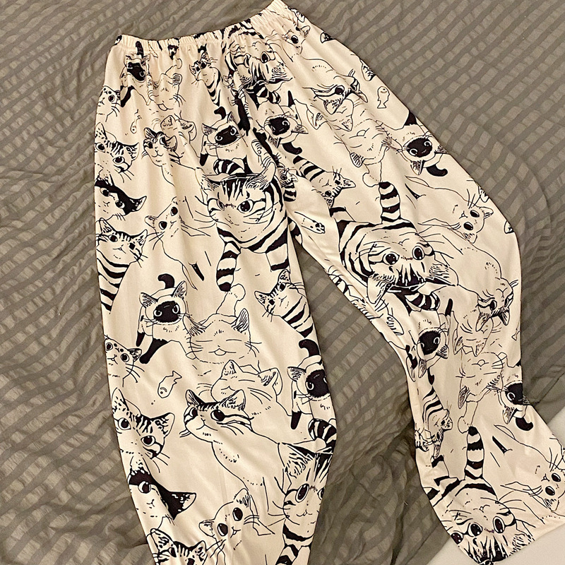 Summer Outdoor Clothing - Outdoor-Heimhose für Damen, Pyjamahose, weich, bequem,