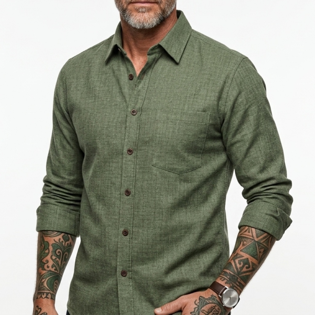 Summer Outdoor Clothing - Herren Frühling Sommer Ultra Dünnes Langarm-Hemd