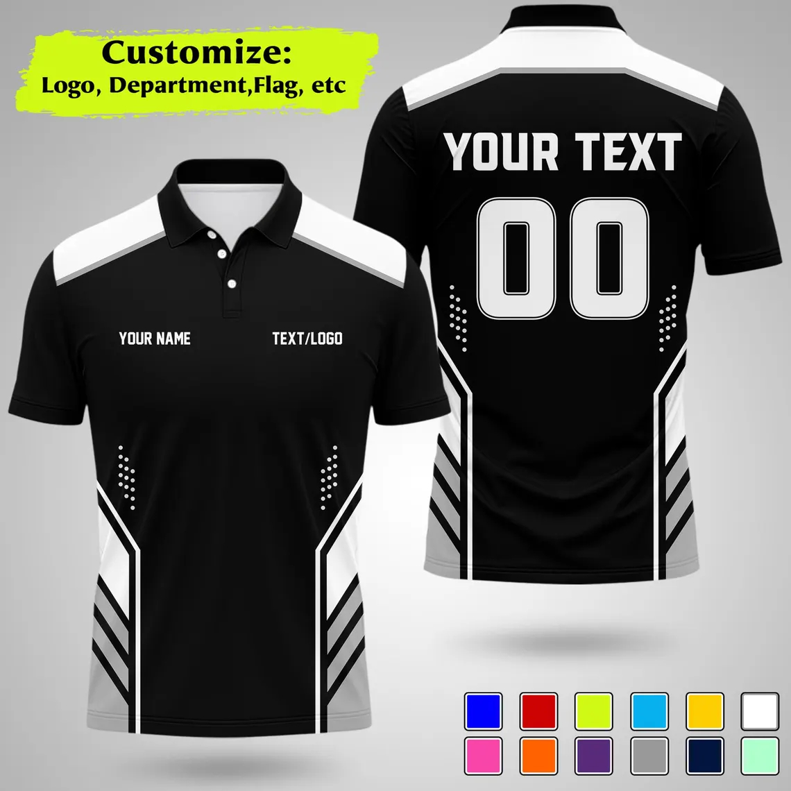 Summer Clothing Name - Neues personalisiertes Team-Poloshirt, individuell bedruckt mit