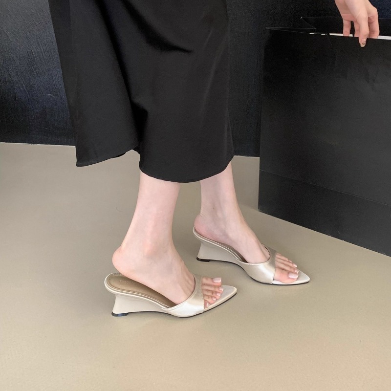 Summer Clothing Office - Neue Sommer-Mode Keilabsatz Flip-Flops Outdoor Zehensteg-Sandalen