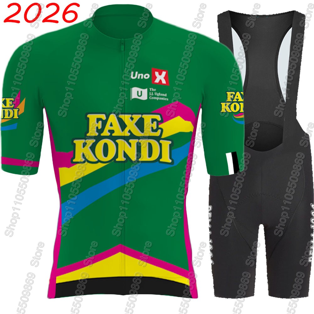 Summer Green Clothing - UNO X 2026 Pro Team Radsport-Trikot-Set