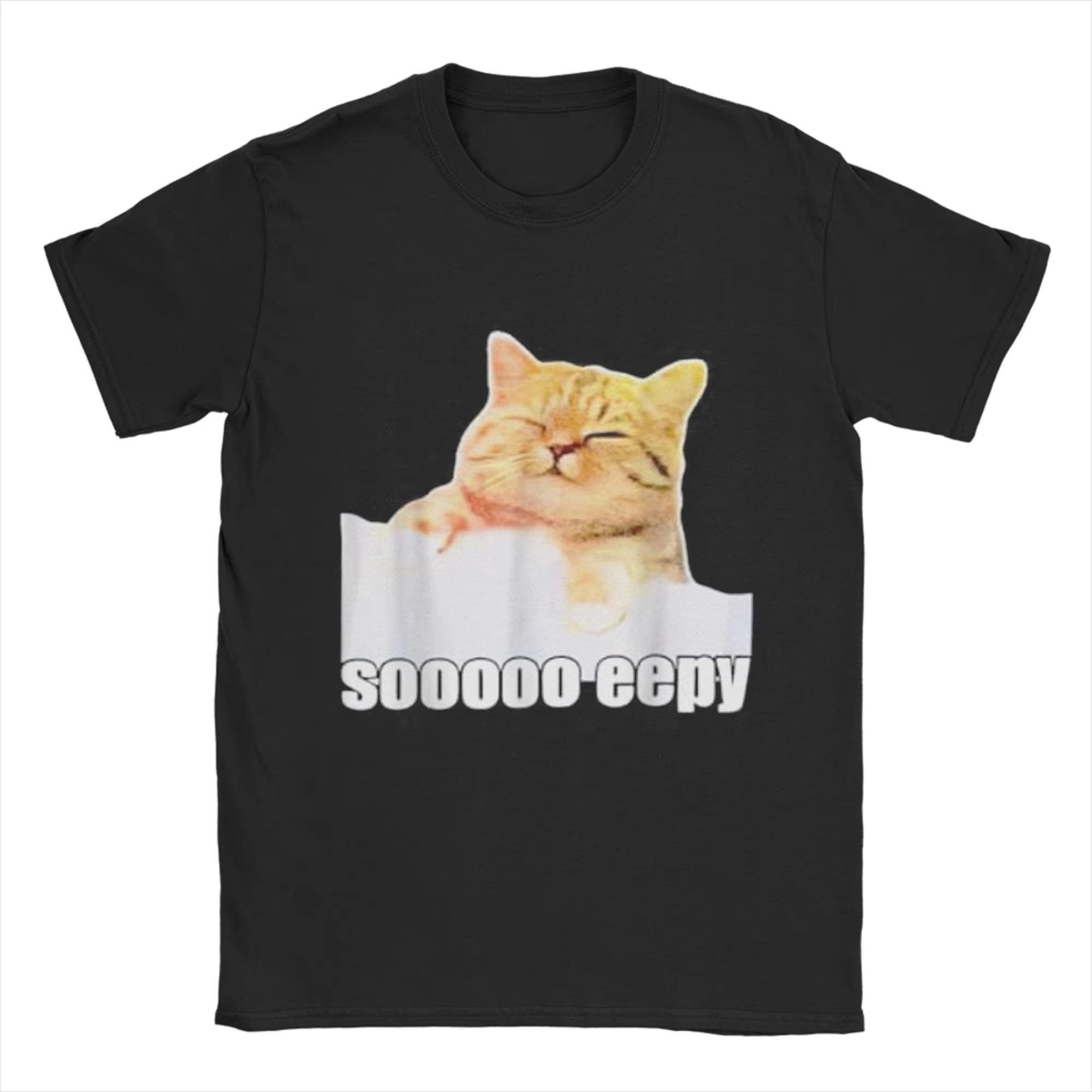Summer Clothing Gif - 2026 Herren T-Shirt Eepy Cat Sleepy