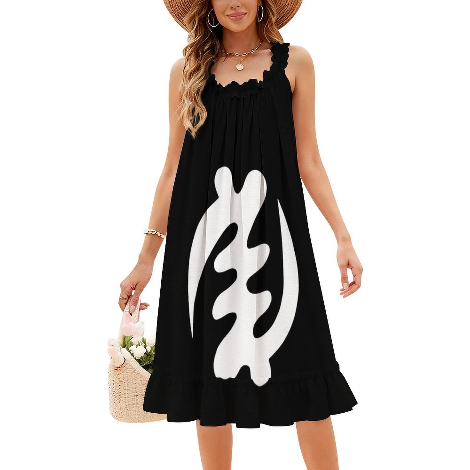 Summer Clothing Design - Gye Nyame Weiß Afrocentric Design Afrikanische