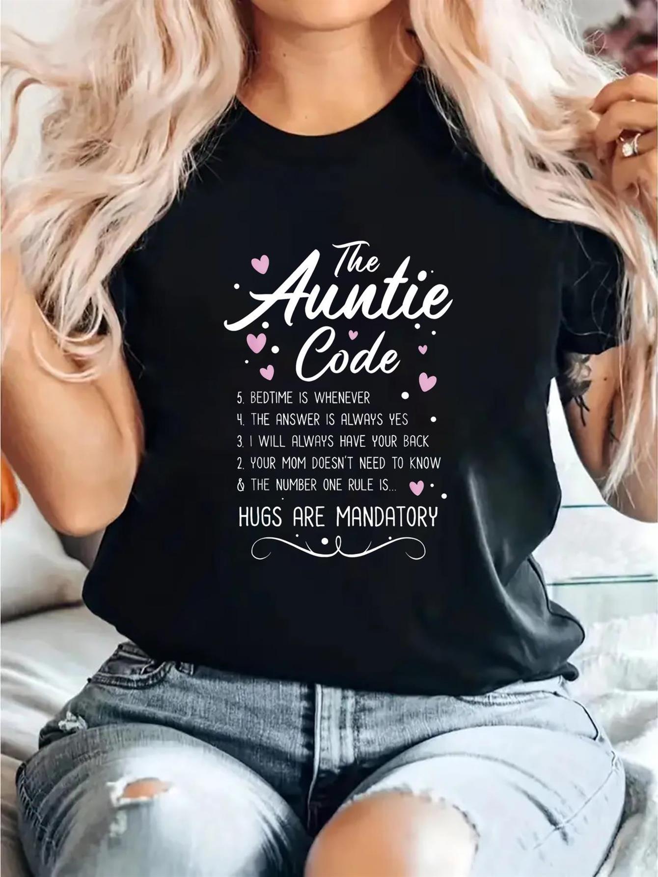 Summer Clothing Gifts - Lustiges T-Shirt mit Tante-Motiv für Damen