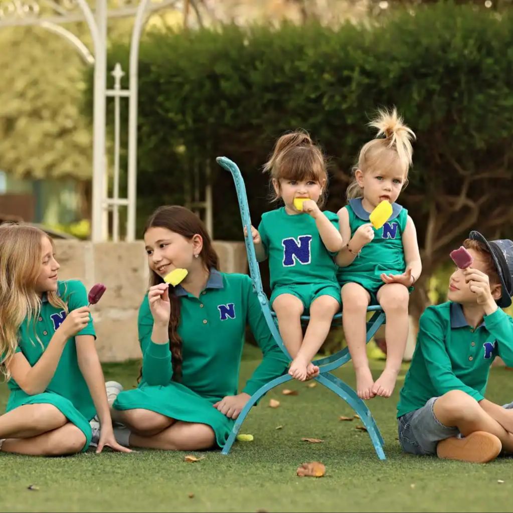 Summer Green Clothing - 2026 Mali's SS Grüne Polo-Kollektion Kinder