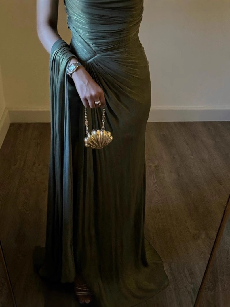 Summer Green Clothing - Luxuriöses Partykleid Maxi-Abendkleid Damen Elegantes Grünes