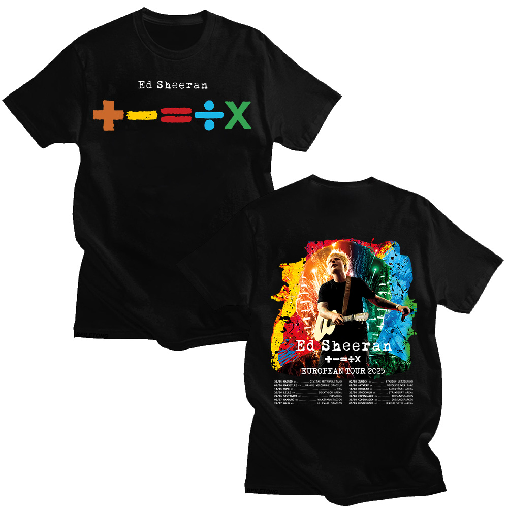 Summer Clothing Gif - Ed Sheeran European Tour 2025, T-Shirts,