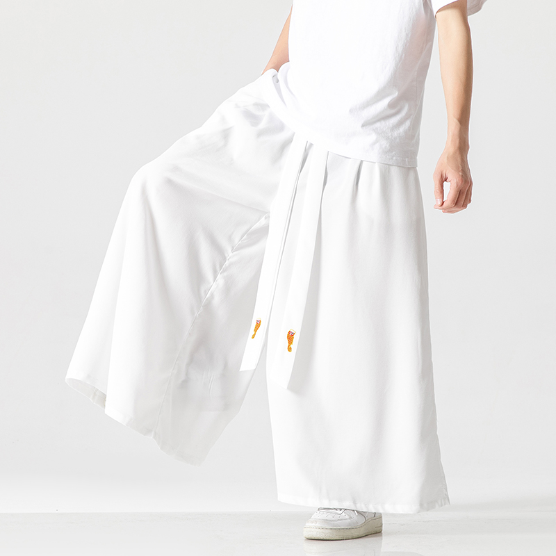 Japanese Summer Clothing Men - 2023 Sommer Herren weites Bein Hosen
