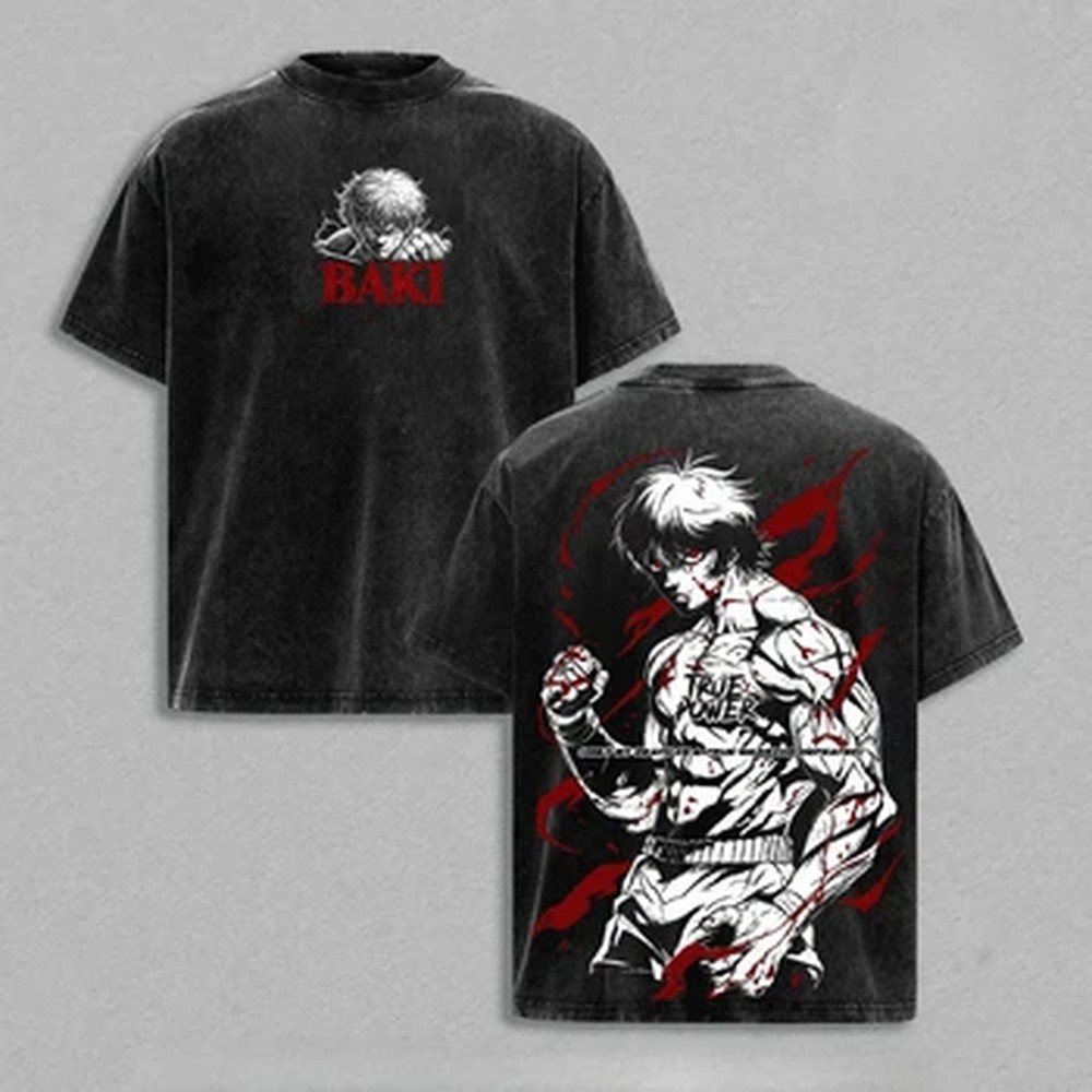 Japanese Summer Clothing Men - Japanisches Anime Baki T-Shirt Gothic Vintage