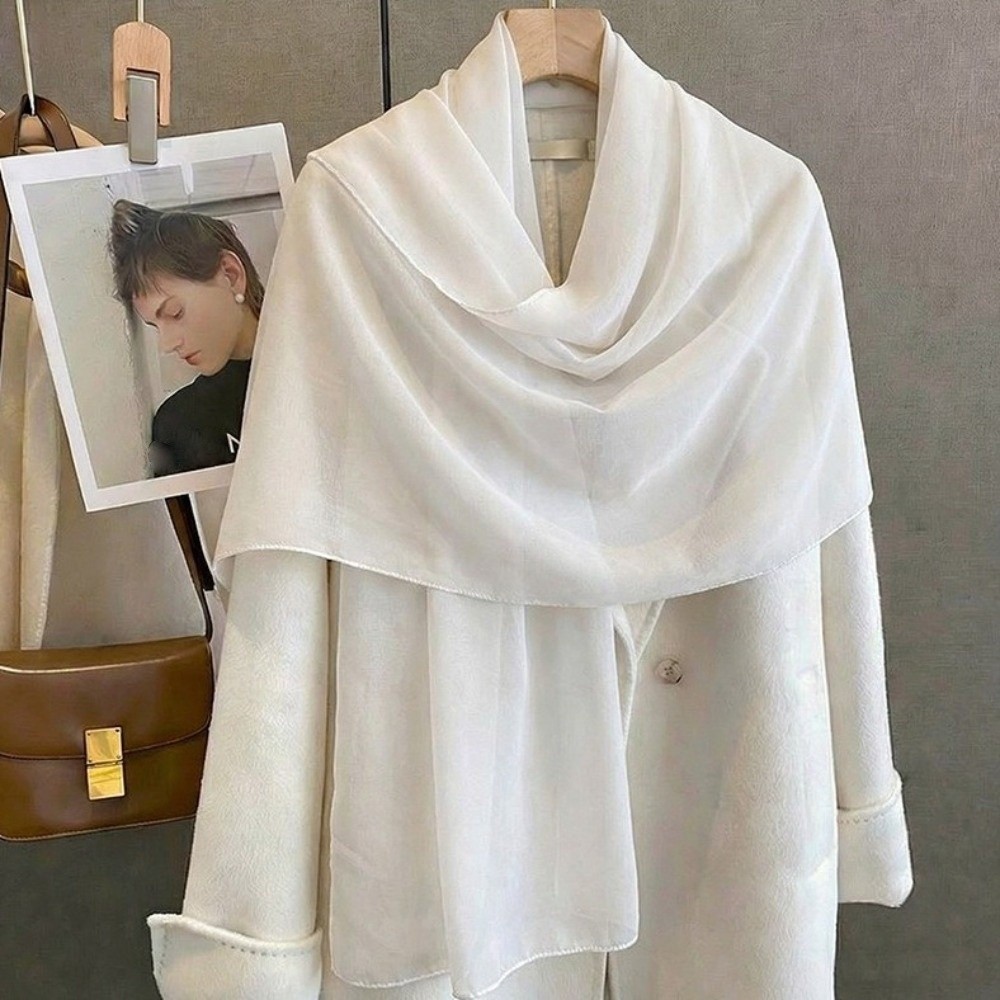 Einfarbiger dünner Schal aus C – Sarong Pareo Wrap Bewertung und Preis