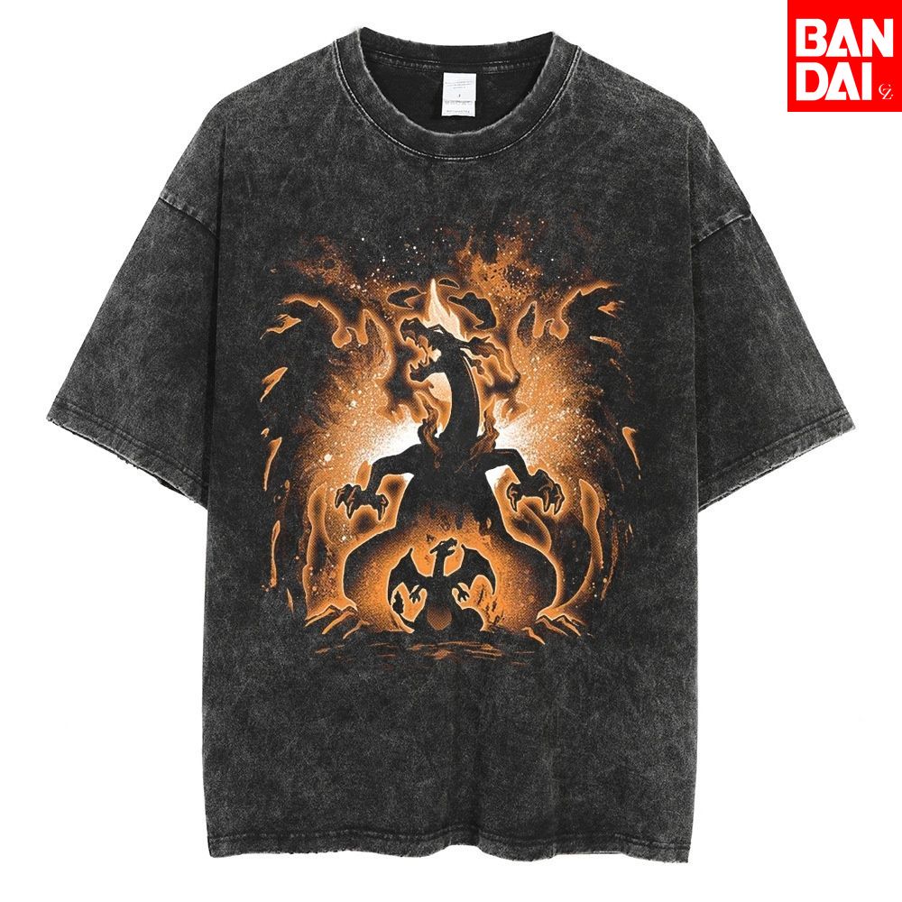 Pokemon Charizard T-Shirt Herr – Japanese Summer Clothing Men Bewertung und Preis