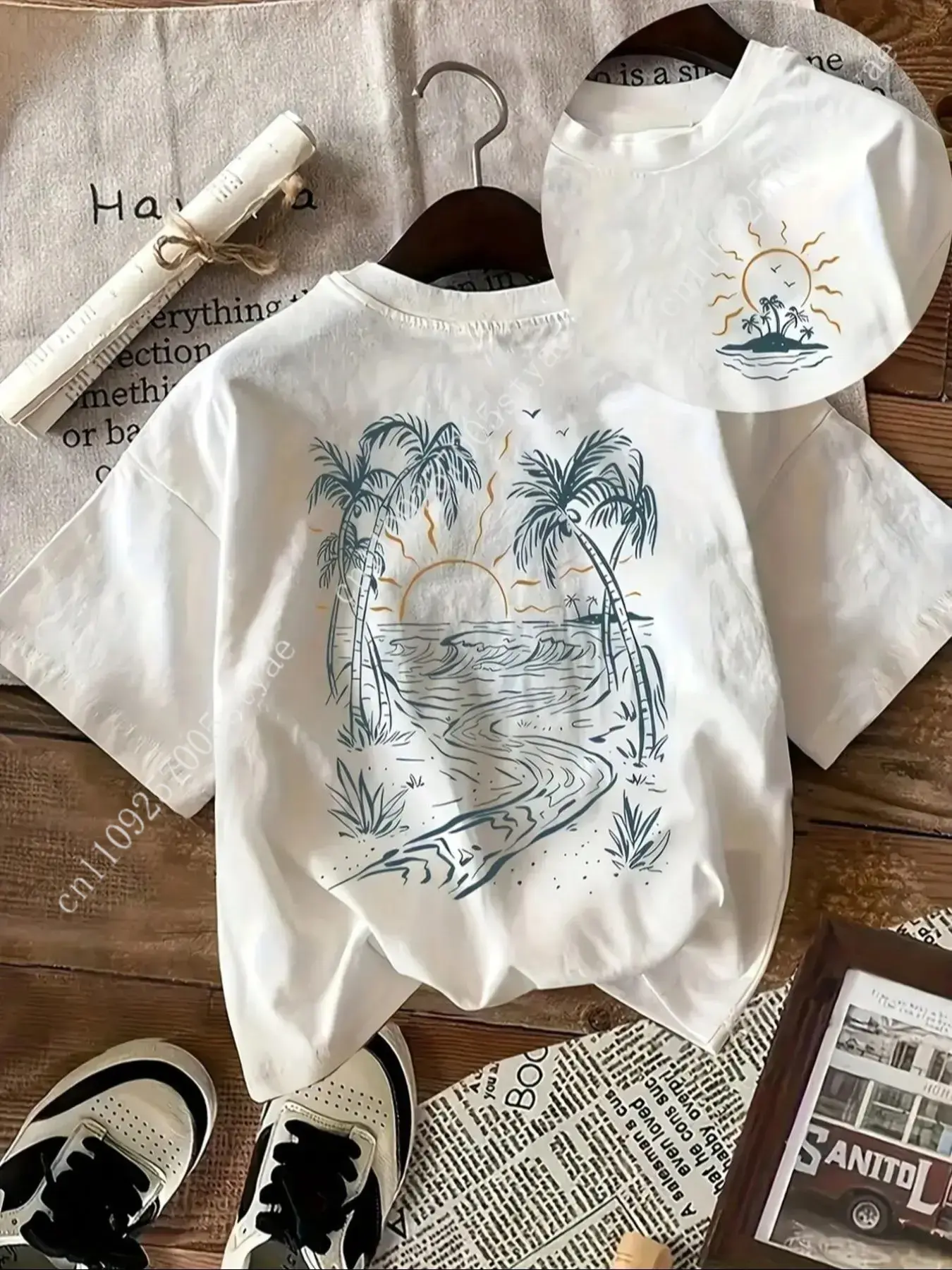 Damen-T-Shirt mit Kokosnussbau – Summer Quilt Bewertung und Preis