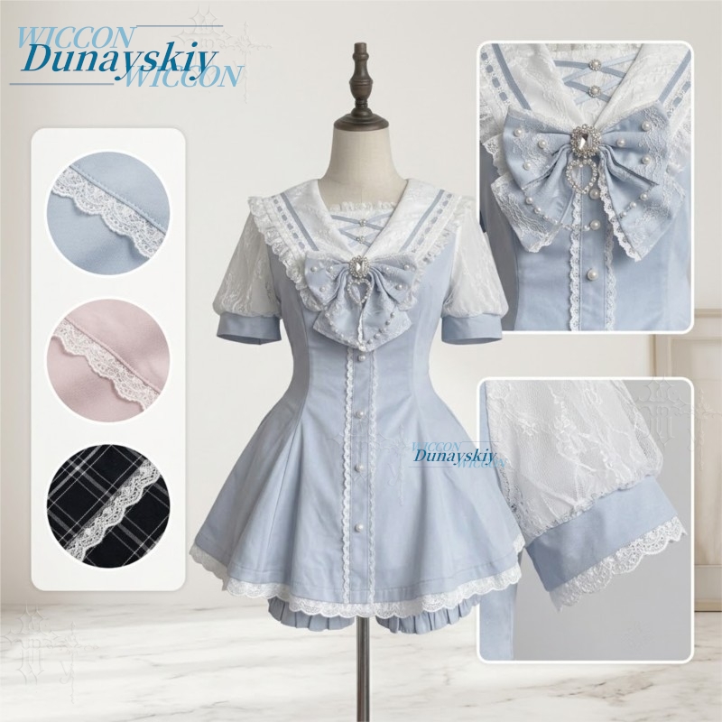 Matrosenkragen-Kleid-Set mit S – Summer Clothing Colors Bewertung und Preis