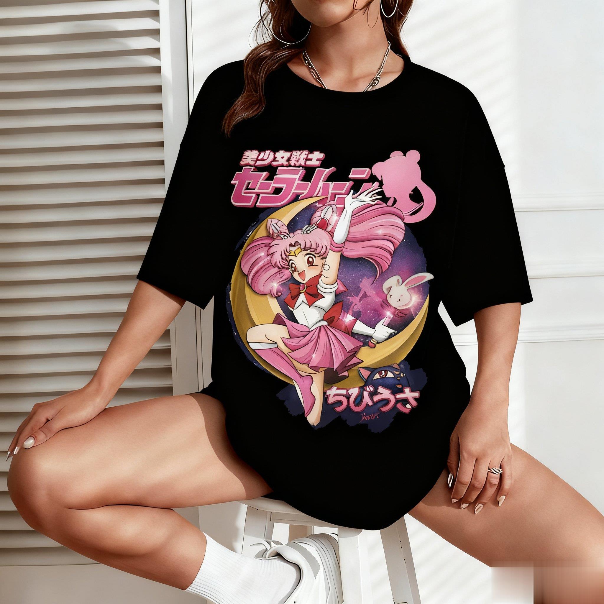 Sailor Moon Anime Druck Männer – Japanese Summer Clothing Men Bewertung und Preis