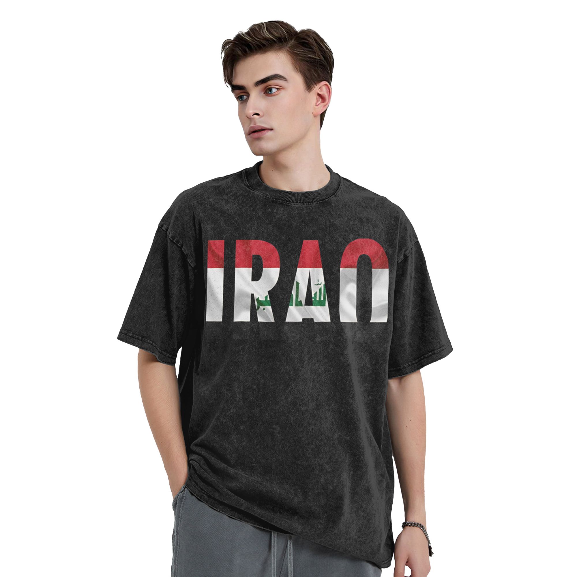 IRAQ Flag Name Stilvolles T-Sh – Summer Clothing Name Bewertung und Preis