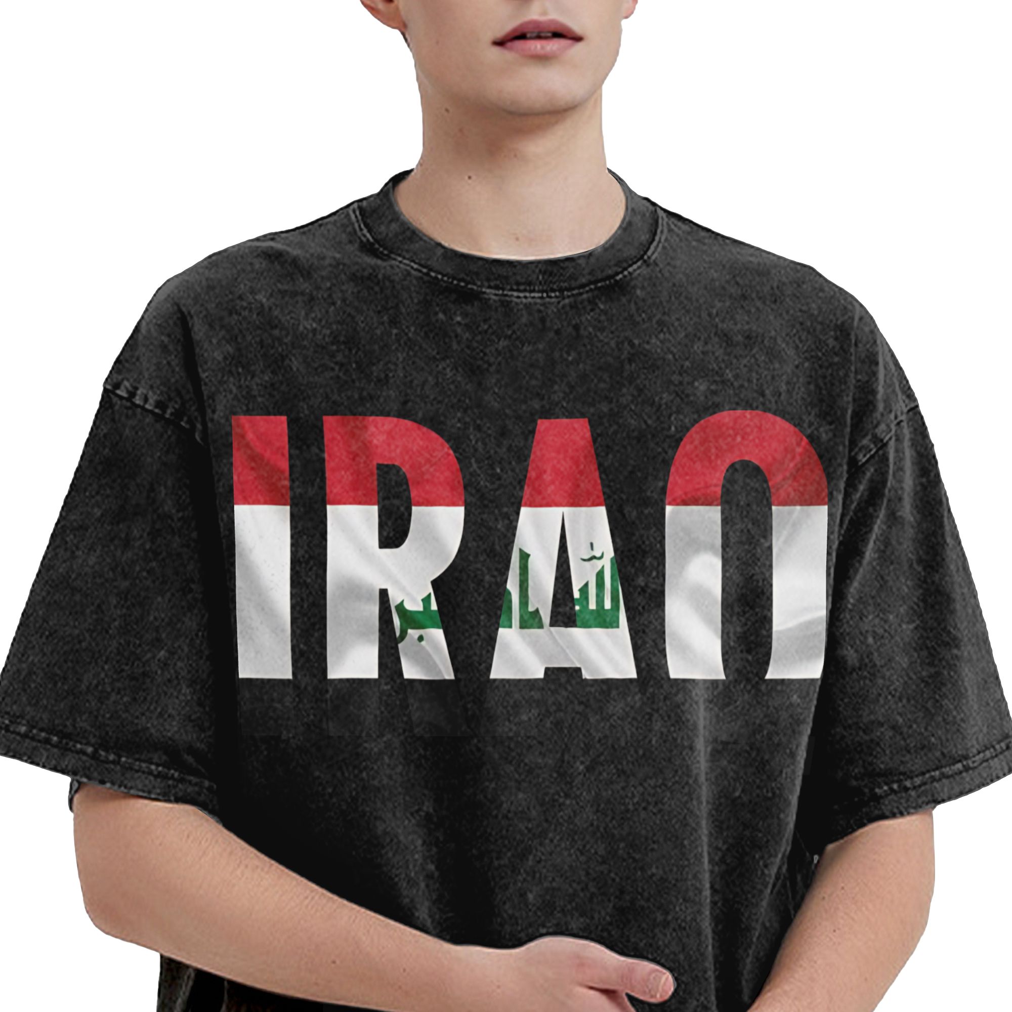 IRAQ Flag Name Stilvolles T-Sh – Summer Clothing Name Bewertung und Preis