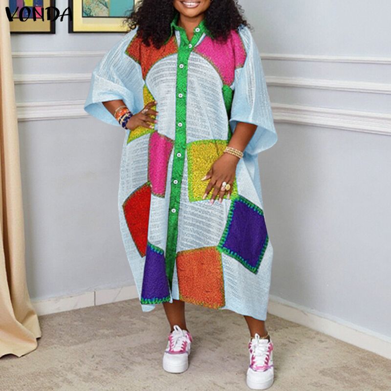 Plus Size 5XL VONDA Bohemian L – Summer Clothing Colors Bewertung und Preis