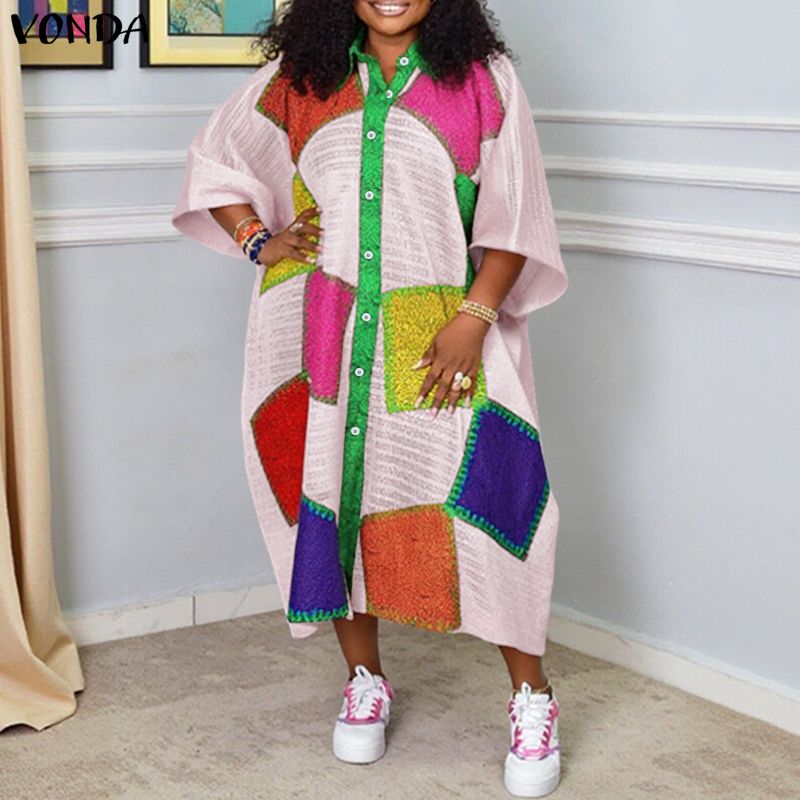 Plus Size 5XL VONDA Bohemian L – Summer Clothing Colors Bewertung und Preis