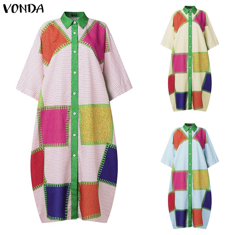 Plus Size 5XL VONDA Bohemian L – Summer Clothing Colors Bewertung und Preis