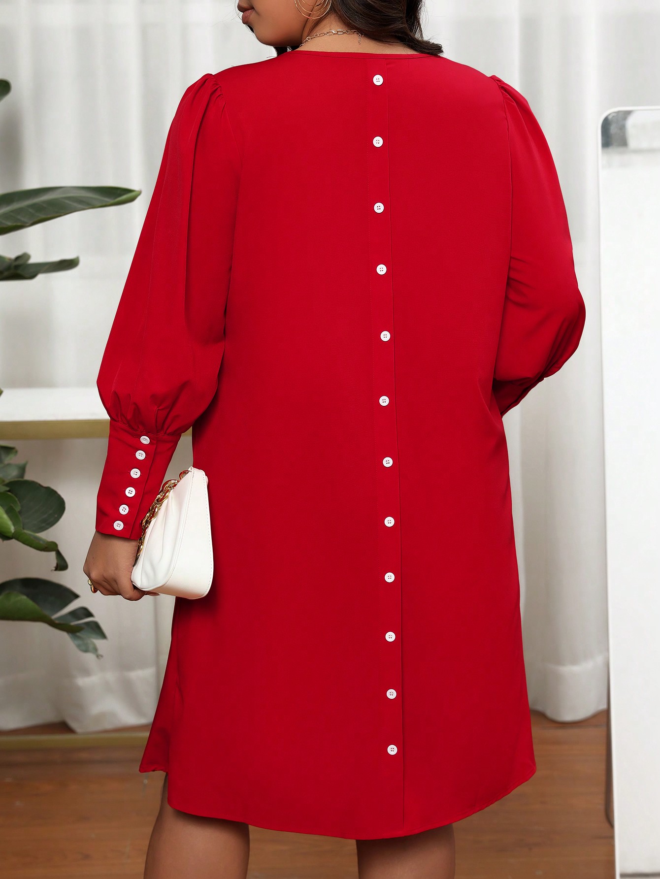 Damen Plus Size Kleid mit V-Au – Summer Clothing Colors Bewertung und Preis