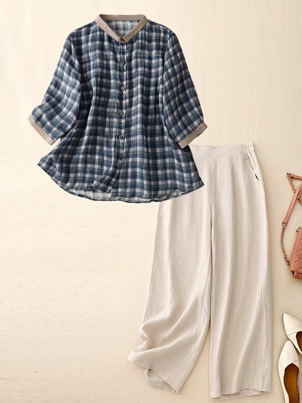 Baumwoll-Leinen-Set Sommer Sli – Summer Clothing Over 60 Bewertung und Preis