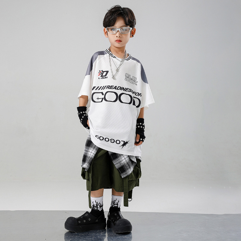 Kinder K-Pop Hip-Hop Kleidung  – Summer Green Clothing Bewertung und Preis