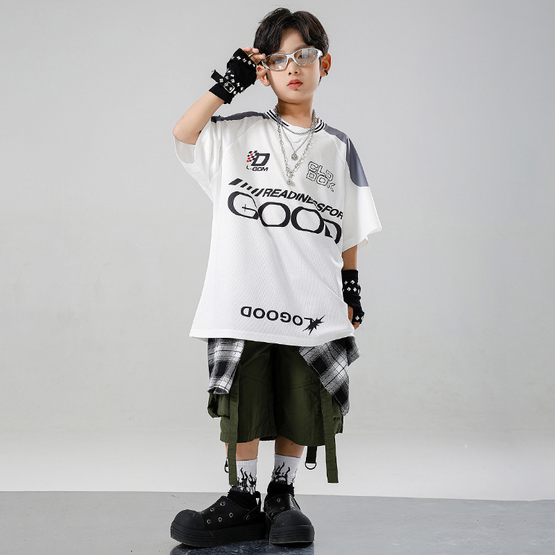 Kinder K-Pop Hip-Hop Kleidung  – Summer Green Clothing Bewertung und Preis