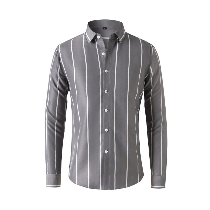Herren Gestreiftes Hemd Langar – Summer Clothing Office Bewertung und Preis