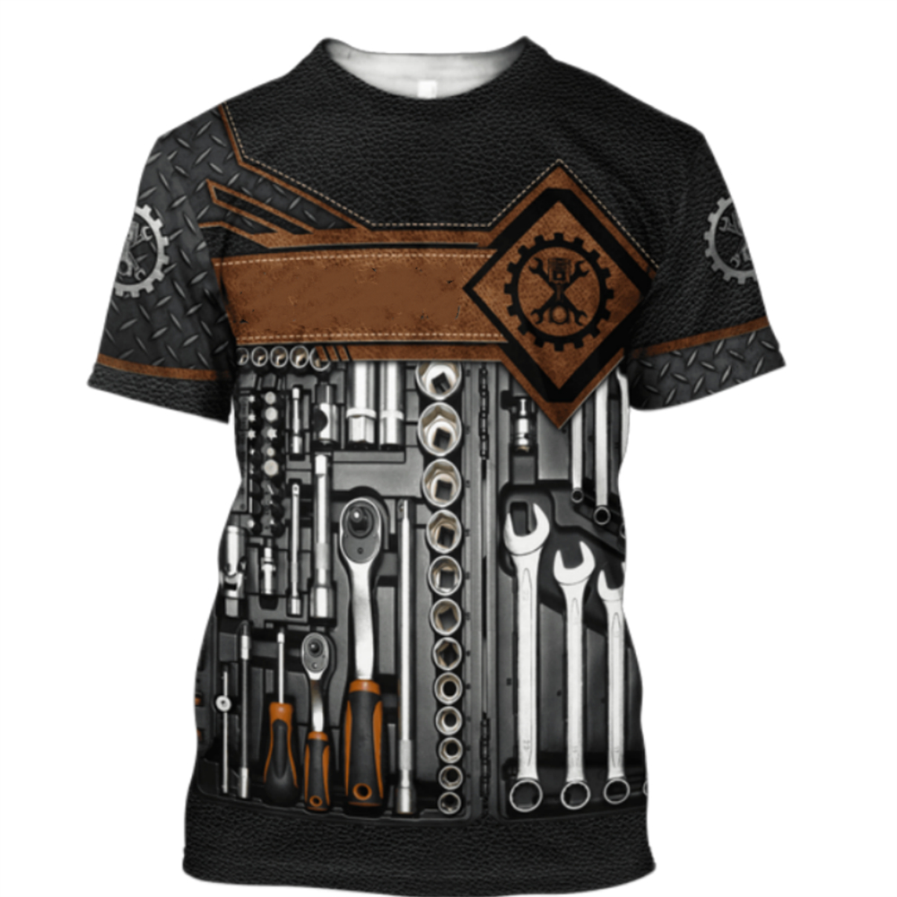 Vintage T-Shirt Mechaniker 3D  – Summer Clothing Name Bewertung und Preis