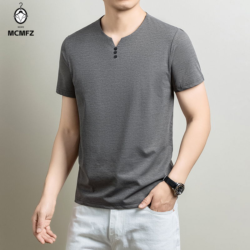 Herren Basic Henley T-Shirt au – Summer Clothing Office Bewertung und Preis