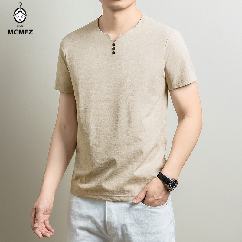 Herren Basic Henley T-Shirt au – Summer Clothing Office Bewertung und Preis