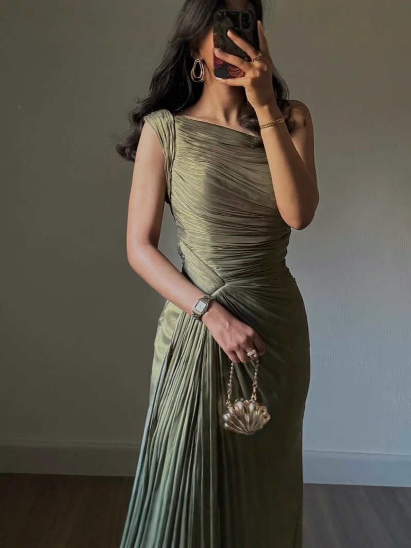 Luxuriöses Partykleid Maxi-Abe – Summer Green Clothing Bewertung und Preis